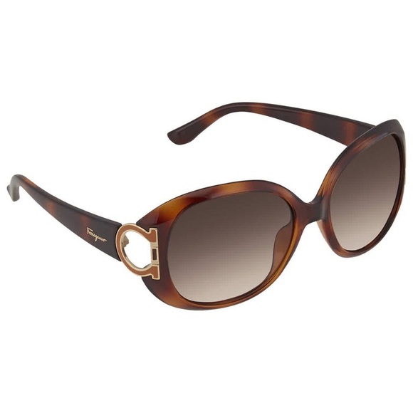 Salvatore Ferragamo Sunglasses SF668 Havana/Brown Gradient - Picture 7 of 7